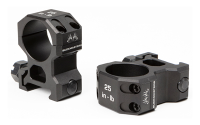 SIG BUCKMSTRS RINGS 1" ALUM HIGH BLK