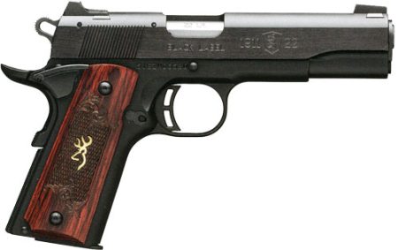 BROWNING 1911-22 MEDALLION - 22LR 4.25"FS BLACK/ROSEWOOD