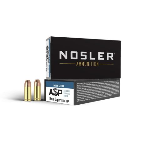 Nosler Match Grade Handgun Ammunition 9mm Luger 115 gr JHP 1170 fps 50/ct