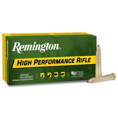 Remington High Performance Rifle Ammunition .22 Hornet 45 gr PSP 2690 fps 50/ct