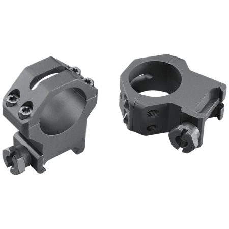 Weaver 4-Hole Tactical Picatinny Aluminum Scope Rings 1" X-High Matte