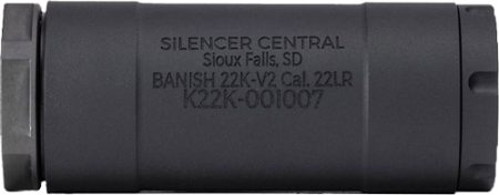 BANISH SUPPRESSORS BANISH22K - V2 RIMFIRE 1/2X28 BLACK