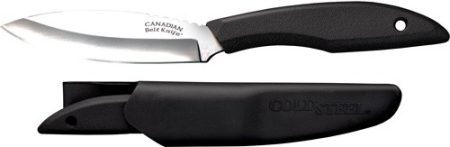 COLD STEEL CANADIAN BELT KNIFE - 4" PLAIN EDGE BLADE W/SHEATH