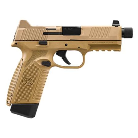 FN 545 TACTICAL 45ACP 4.71" FDE NS 1-15RD 1-18RD MAGS
