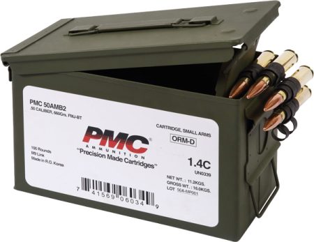 PMC 50 BMG AMMO CAN 660GR - LINKED FMJ-BT 100RD