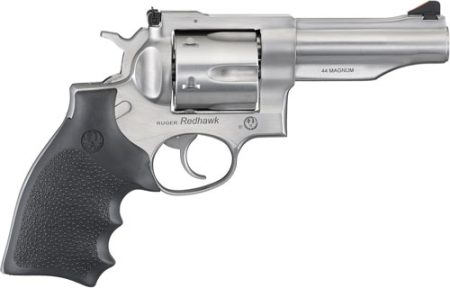 RUGER REDHAWK 44 REM MAG 4.2" - STAINLESS RUBBER ADJUSTABLE