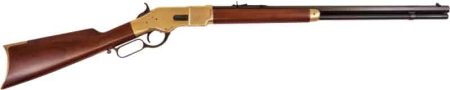 CIMARRON 1866 YELLOWBOY 45LC - 24" OCTAGON BRASS/BLUED WALNUT
