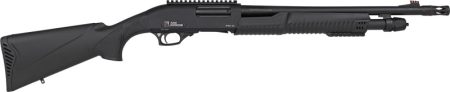 IVER JOHNSON PUMP 12GA 3" 18" - MUZZLE BRAKE BLUED SYNTHETIC