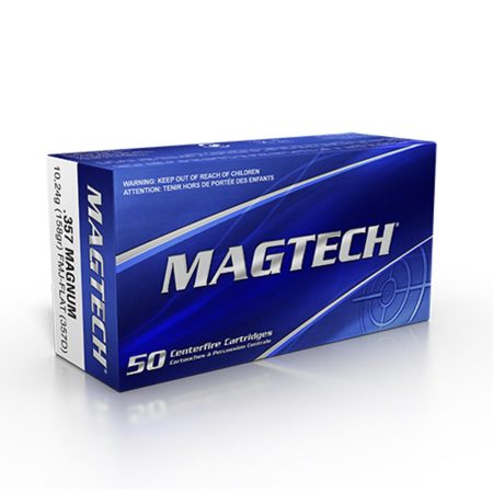 MagTech Handgun Ammunition .357 Mag 158 gr FMJ 1235 fps 50/ct