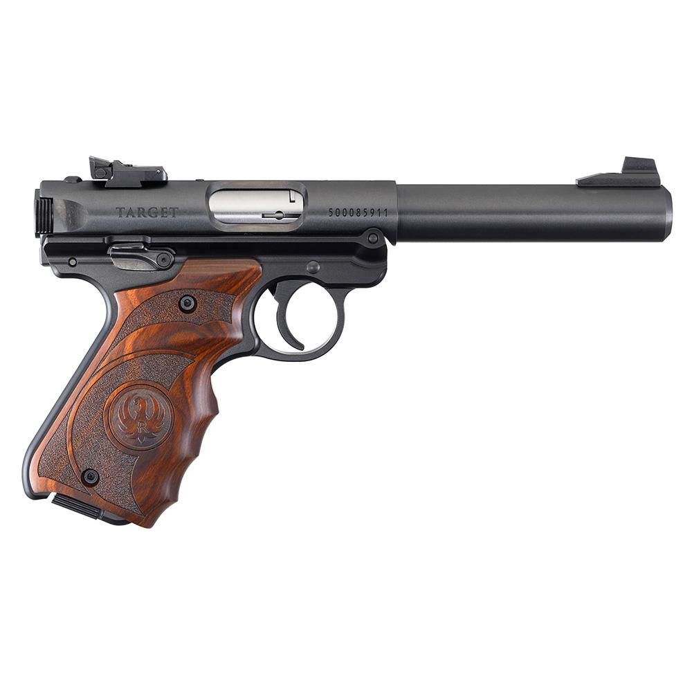 Ruger MK IV Target Handgun .22 LR 10rd Magazines(2) 5.5" Barrel Wood Grips