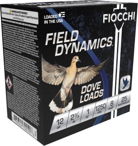 FIOCCHI 12G 2-3/4" 1OZ 8SHT G&T 25/250RDS